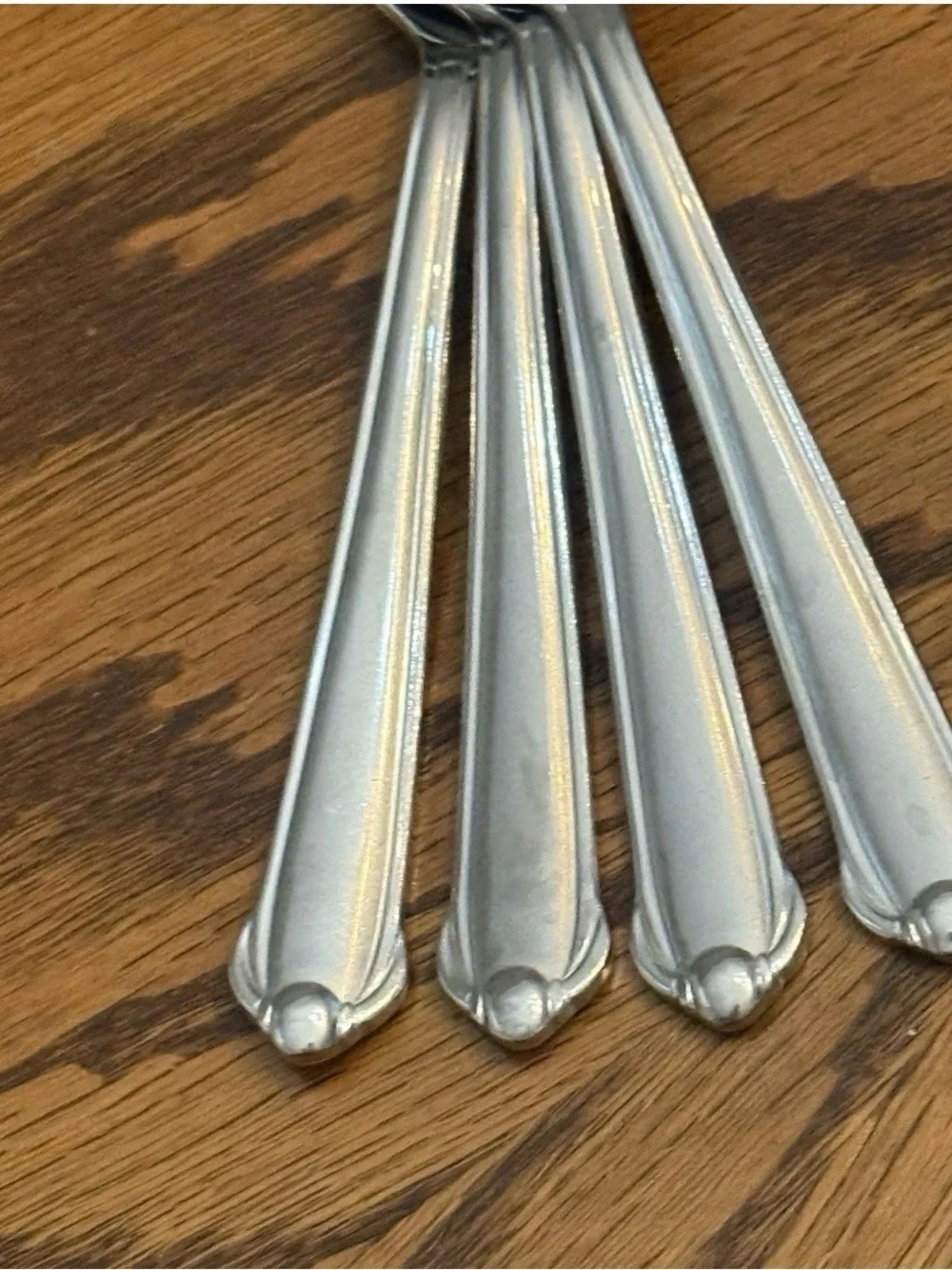 Mikasa CLASSICO SATIN Gerald Patrick 4 Teaspoons Stainless Flatware 6 1/4”
